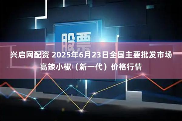 兴启网配资 2025年6月23日全国主要批发市场高辣小椒（新一代）价格行情